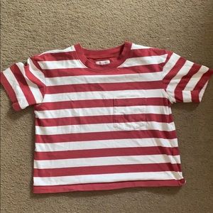 Madewell cropped stripe tee